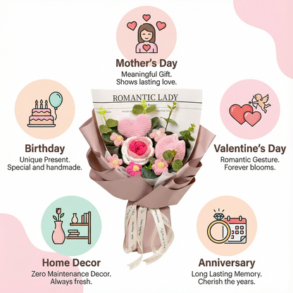 Blush Hearts & Roses Bouquet