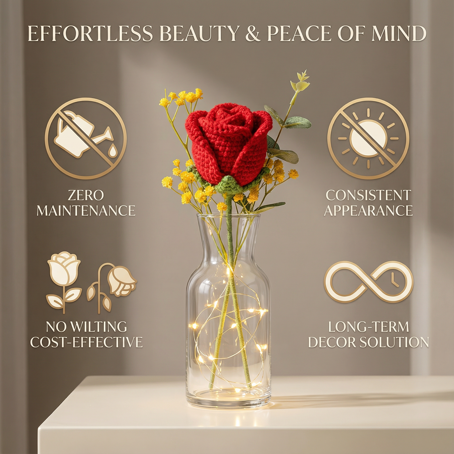 Tulip & Sunflower Crochet Bloom