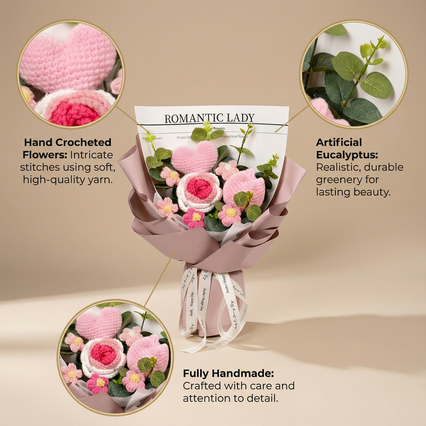 Blush Hearts & Roses Bouquet