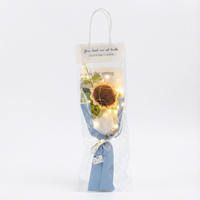 Soft Blue Sunflower (with LED Lights)